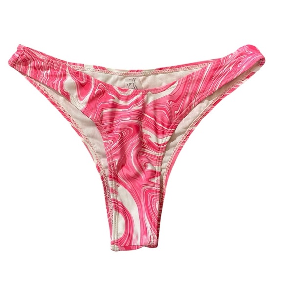 Vibrant Pink Swirl Bikini Bottom & Skirt - Picture 2 of 15